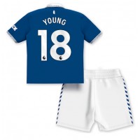 Everton Ashley Young #18 Hemmadräkt Barn 2023-24 Kortärmad (+ Korta byxor)